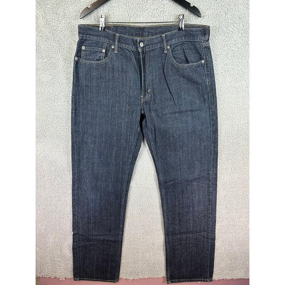 Levi's 559 Relaxed Straight Denim Blue Jeans Dark Wash Men's Size 36 x 38 Rugby - Picture 3 of 11